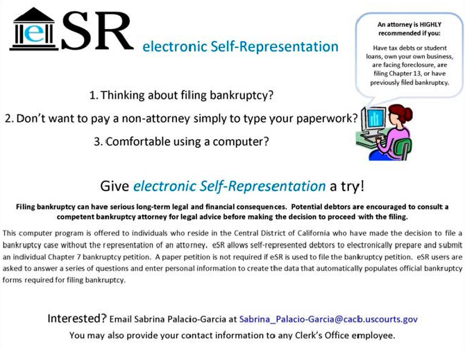 eSR and Self-Help Resource Center